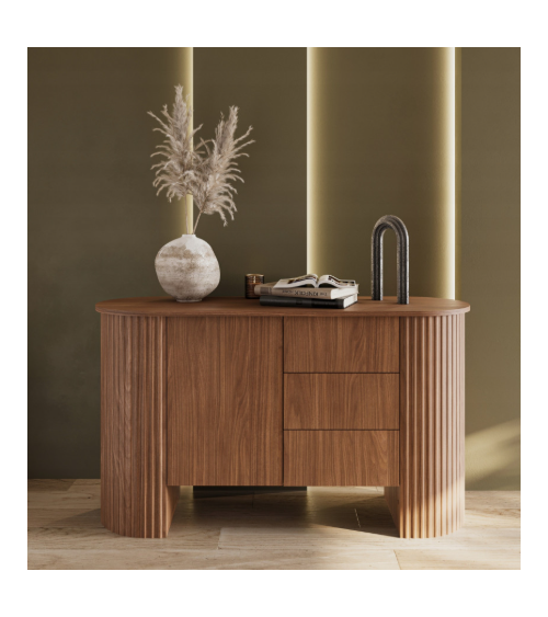 Salon complet CAVO – Noyer Lincoln – Design contemporain